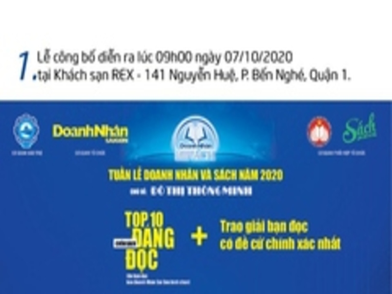 Lịch hoạt động Tuần Lễ Doanh Nhân và Sách Năm 2020