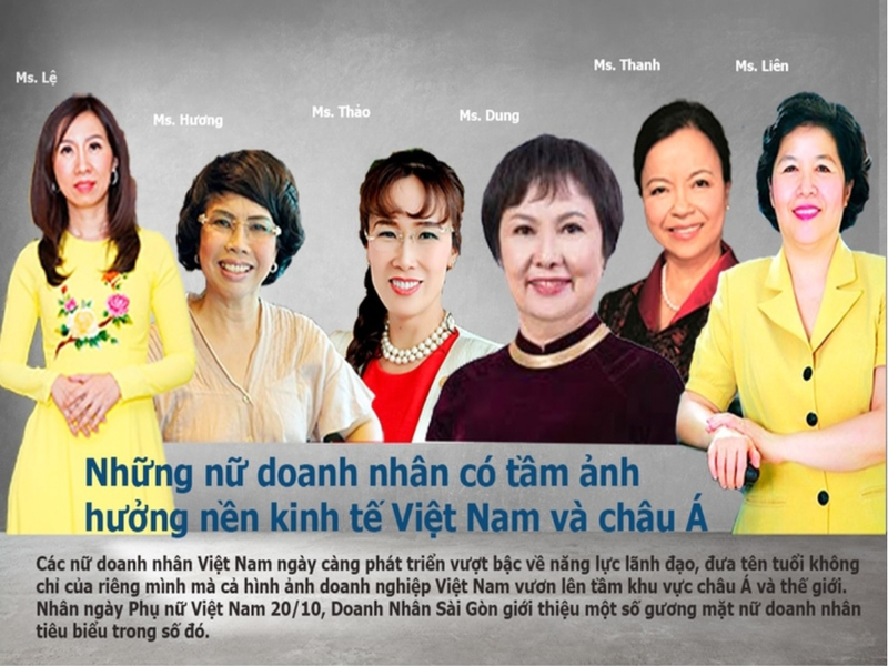 Những gương mặt nữ doanh nhân truyền cảm hứng